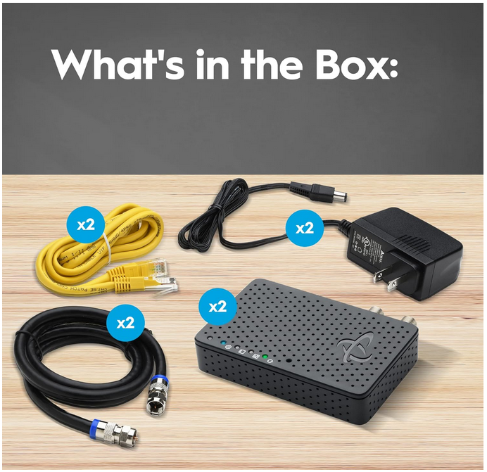 Hitron Bonded MoCA Adapter - 1 Gbps Ethernet over coax